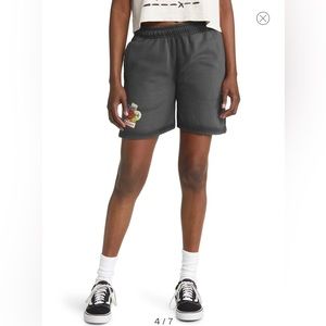 New Patch Collage Graphic Sweat Shorts Sz. S